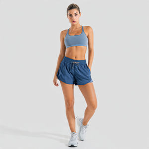 Shorts de Doble Capa de Alta Calidad para Mujer, Cintura con Cordón Ajustable, 2 en 1, Shorts de Gimnasio para Mujer, Shorts de Doble Capa para Ejercicio y Fitness - Product Image 2