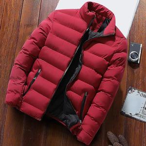Chaqueta de Invierno para Hombre, Blanca, con Capucha, Impermeable, con Cierre Frontal, Logotipo, Casual, de Alta Calidad, Acolchada, Térmica, Tipo Parka - Product Image 4
