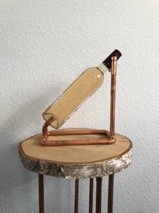 Vintage Style Metal <b>Table</b> Bottle Holder Elegant Wine Rack For Dining <b>Table</b> Kitchen And Home Bar Display Purpose From India - Product Image 5