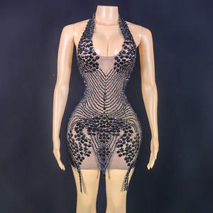 Bodycon Skirt Set, New Sexy Hottie Spaghetti Strap Crop Top Set for Party Clubwear, <b>Custom</b> OEM/ODM - Product Image 5