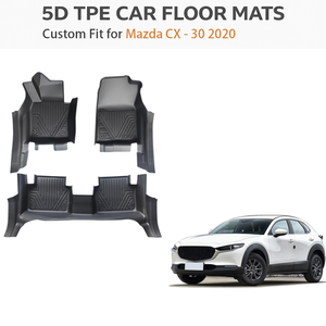 Alfombrillas para Auto, Alfombrillas de Plástico TPE para Todo Clima, Juego Completo de Alfombrillas para Mazda CX-30 LHD 2020 - Product Image 1