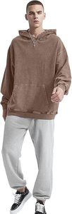 Fabricants de sweats à capuche délavés à l'acide, personnalisés, unisexes, avec logo imprimé vintage, effet vieilli, sportifs, à manches longues, en coton, coupe oversize - Product Image 2