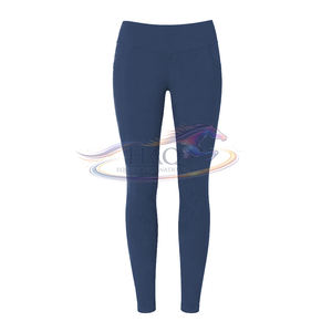 Pantalons d'équitation personnalisés avec logo, leggings d'équitation pour femmes avec grip en silicone, extensibles, respirants, pour l'entraînement. - Product Image 2