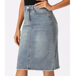 Hot Sale Women's High Quality Denim Skirt High Quality Women Denim Skirt For online sale in Reasonable price - Product Image 4