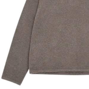 Polo de Manga Larga de Punto Bouclé Marrón, Cálido y Moderno, Diseño Clásico con Tela de Punto Suave - Product Image 3