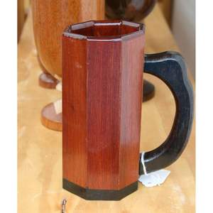 Premium Wooden Beer Glass Handmade Solid Wood Modern Style Eco-Friendly <b>Large</b> Capacity Boiling Water Applicable Drinkware - Product Image 4