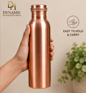 1000ml Pure <b>Copper</b> Water Bottle Handmade Reusable Drinking Bottle <b>Screw</b> Cap Indian <b>Copper</b> Drinkware Wholesale - Product Image 1