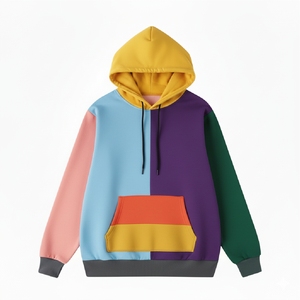 Sweat à capuche ample pour homme, personnalisable avec logo, coupe régulière, en polyester tricoté respirant, idéal pour le sport, la course et les loisirs. - Product Image 5