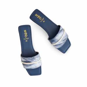 รองเท้าแตะกีฬาลำลองสีน้ำเงิน CL2027สลิปออนสบายๆกลางแจ้งในร่ม - Product Image 1