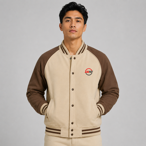 Veste de baseball pour homme, veste varsity, veste de style universitaire, broderie personnalisée, mélange de laine, boutons pression, mode décontractée, streetwear d'hiver - Product Image 1