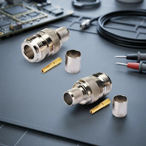 Conector Hembra N de Crimpado para Cable LMR400, Impedancia de 50 ohmios para Aplicaciones de RF - Product Image 5