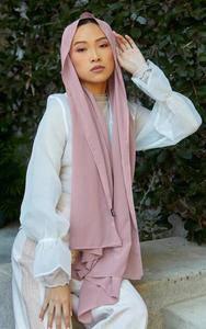 Premium Solid Color Satin Breathable Hijab Head Wrap Muslim Islamic Ladies <b>Scarf</b> and Shawl Ethnic - Product Image 2