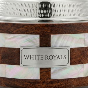 Nacre Accented Wooden Casserole Food Server Double Walled With Mother Pearl Inlay Thermal Hotpot for Traditional Gulf Banquets - Product Image 2