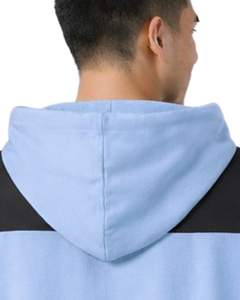 T-shirt à capuche personnalisé pour homme, manches courtes, décontracté, en coton doux, pour l'été, bleu ciel, noir, style streetwear - Product Image 6