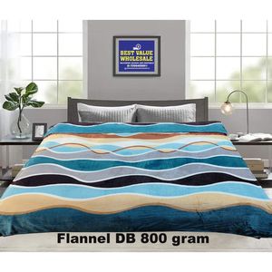 0.8KG Luxurious Soft & Warm Winter Flannel Raschel Double <b>Bed</b> Blanket - Product Image 4
