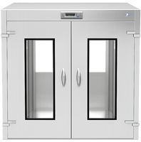Boîte de passage statique et dynamique en acier inoxydable personnalisable avec lumière UV pour salle blanche AirBio