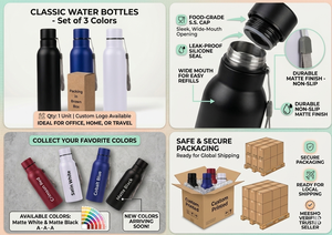 New Design Steel Personalized Water Bottle Carry Strap Durable Leakproof Customized Color <b>Gift</b> <b>Box</b>-Outdoor <b>Gift</b> for Father's Day - Product Image 3