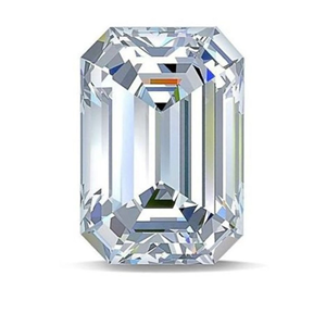 Diamante Suelto de 3 Quilates, Pulido, Sintético, Color D, Pureza VVS, Corte Esmeralda, Hecho en Laboratorio, Certificado IGI, Tipo 2A, Lote Mixto - Product Image 2