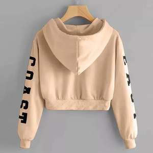 Sweat à capuche décontracté écologique à manches longues avec impression numérique de lettres pour femme, automne et hiver - Product Image 5