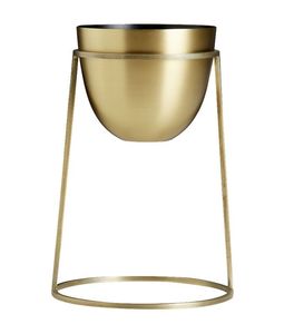 Handcrafted Metal Planter With <b>Stand</b> Unique Decorative Flower Pot Holder For Indoor Outdoor Residential Garden Styling - Product Image 3