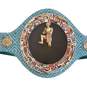 Ceinture de lutte avec motif de guerrier antique et drapeau, ceinture de championnat plaquée or personnalisée, qualité supérieure - Product Image 2