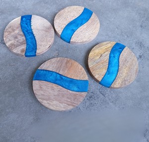 Custom Modern Geometric Felt Coasters Set Eco Friendly Heat Resistant Drink Cup <b>Mats</b> Non Slip Table Coaster for <b>Bar</b> Home Decor - Product Image 3