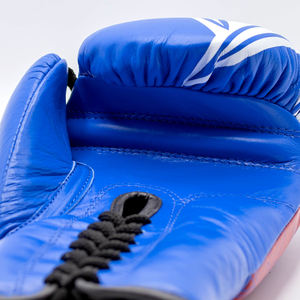 Gants de boxe en cuir blanc à lacets, 8oz-16oz, personnalisables pour hommes, Muay Thai et Kickboxing - Product Image 4