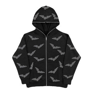 Sudadera personalizada con pedrería brillante, forro polar cálido, elegante, a la moda, para invierno, estilo urbano, cómoda y acogedora. - Product Image 1