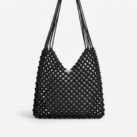 Sac fourre-tout pour femme en cuir véritable OEM, réutilisable, personnalisable, style tressé, grande capacité, avec broderie et chaînes, marque privée, vente en gros