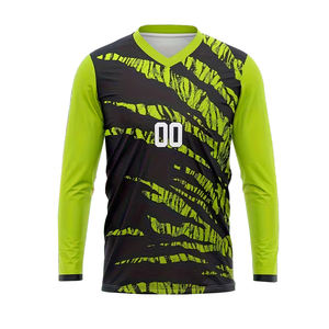 เสื้อยืดซับลิเมชั่นผู้ชาย คอวี ไซส์ใหญ่ แขนยาว สวมหัว ใส่ได้ทั่วไป ทรงปกติ ผ้าเรียบ พิมพ์ลายตามสั่งสำหรับผู้ใหญ่ 100% - Product Image 1