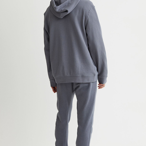 Sweat à capuche imprimé avec logo personnalisé pour homme, en molleton écologique noir 350g, col rond, poche, coupe classique, hiver - Product Image 1