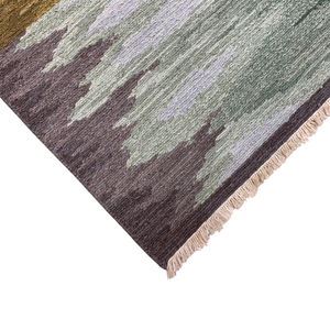Tapis moderne en laine tissé à la main, écologique, à poils ras, tissage plat - Product Image 2