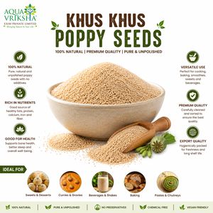 AQUA VRIKSHA Graines de Khus Khus de qualité supérieure |   Graines de pavot blanches naturelles |   Graines de pavot indien pour la cuisine |   Qualité d'exportation - Product Image 3
