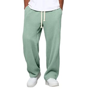 Factory Custom American Trousers Cargo Pants Manufacturer Stacked Oversized Baggy <b>Straight</b> Wide Leg Sweatpants for Men - Product Image 5