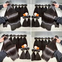 Extensions de cheveux humains Remy de haute qualité, lisses comme des baguettes, de 8 à 40 pouces, pour la fabrication de perruques, couleur blonde, cuticules intactes, 100g