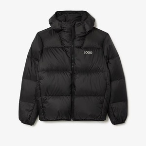 New Formal <b>Men</b> Winter Slim Fit Puffer Quilted Jacket 100% Nylon Waterproof Windproof Zipper Closure OEM Service Outdoor Front - Product Image 1