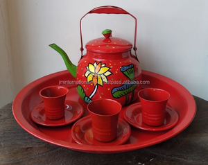 Juego de té esmaltado de Metal - Product Image 1