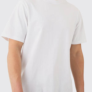 Camiseta de Cuello Redondo para Hombre, Corte Regular, Blanca, 100% Mezcla de Algodón, Secado Rápido, Informal, Manga Corta - Product Image 5
