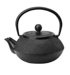 Tetera de Hierro Fundido Japonesa Tetsubin, Tetera Negra Texturizada con Asa, Tetera Duradera con Retención de Calor, Regalo - Product Image 1