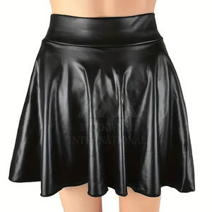 กระโปรงยาวหนังแท้เอวสูงหรูหราสำหรับผู้หญิงกระโปรงแมกซี่แฟชั่น - Product Image 6