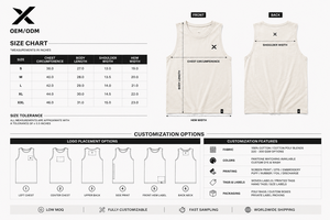 เสื้อกล้ามผู้ชาย X Sports City ลายกราฟิกและสตรีทแวร์หลากสี คอกลม แขนกุด ผ้าฝ้าย 100% ดีไซน์ทันสมัย รับผลิตแบบ OEM/ODM - Product Image 6