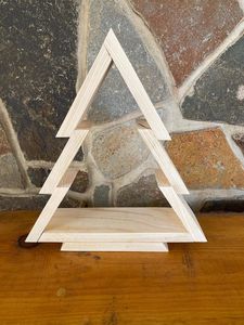 Rustic <b>Wooden</b> <b>Christmas</b> <b>Tree</b> – Handmade Holiday Decoration for a Warm and Cozy <b>Christmas</b> Home - Product Image 5