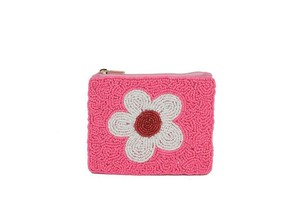 Pochette noire à perles, sac brodé floral coloré, pochette accessoire de mode, sac fourre-tout promotionnel, perles de verre - Product Image 6