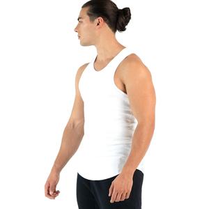 Débardeur de sport pour homme personnalisé, 100% coton, écologique, à séchage rapide, respirant, coupe ajustée et style vintage - Product Image 3