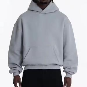 Vente en gros de sweats à capuche unis, oversize, en coton, pour hommes, design minimaliste, en gros, USA - Product Image 3