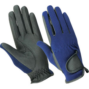 Guantes de equitación de cuero sintético para protección de manos con excelente agarre y flexibilidad para diversas tareas. - Product Image 1