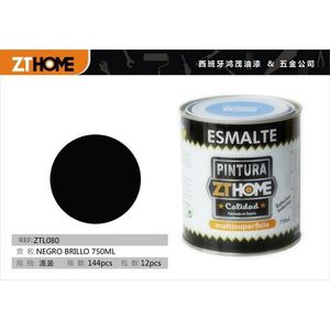 Vernici Acriliche in Barattolo Negro Brillo 750ML - Product Image 3