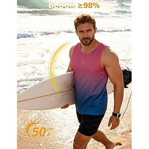 Camiseta sin mangas de alto rendimiento para hombre – Camiseta sin mangas ligera y transpirable – Chaleco deportivo de secado rápido para correr y hacer ejercicio - Product Image 4
