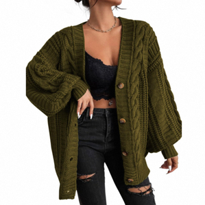 Pull en maille coupe décontractée, toucher doux, manches longues, col rond, confortable, vêtement de mode quotidien, léger et chaud, vente en gros, usine sur mesure - Product Image 6