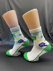 Chaussettes de sport en coton de qualité supérieure, personnalisées avec logo, pour jeunes, hommes et femmes, épaisseur standard, pour pickleball, basketball, football, tennis - Product Image 6